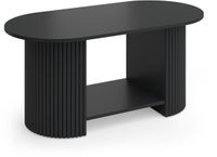 Vicco Salontafel Calero, Zwart/Zwart, 100 x 50 cm