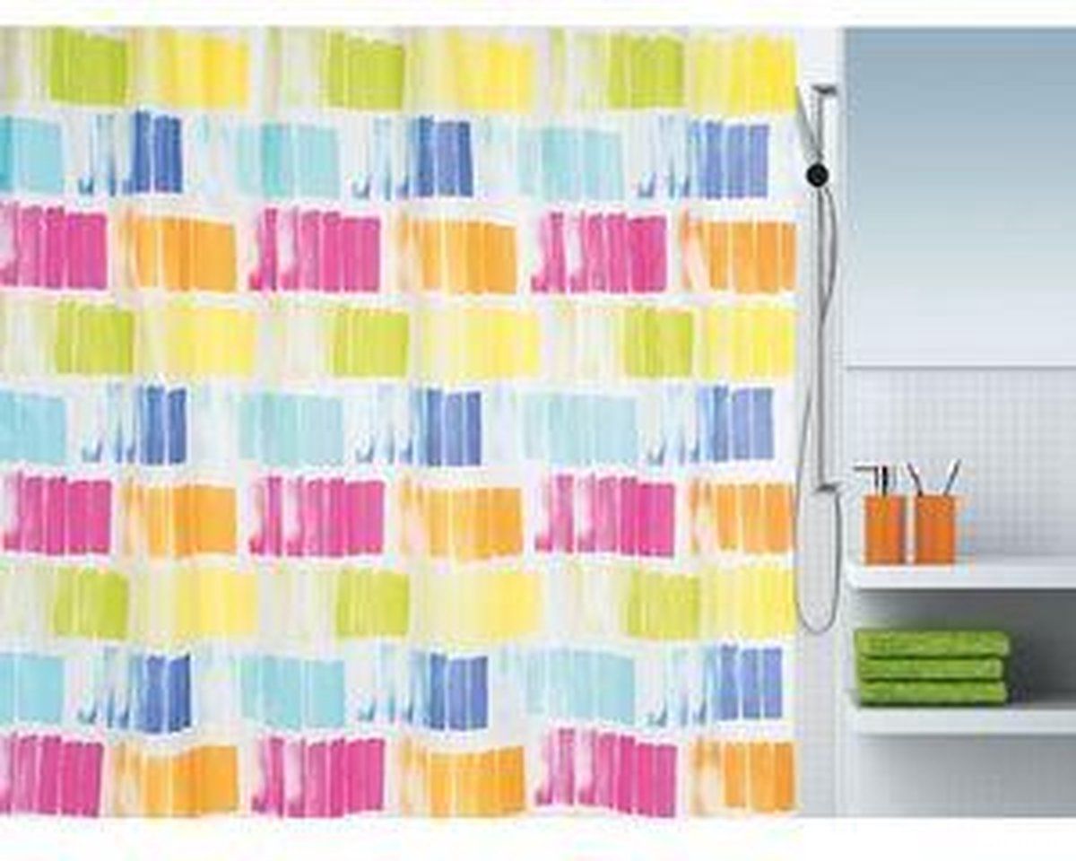 Spirella DOUCHEGORDIJN TEXTILE 180 x 200, 100% polyester, MULTICOLOR