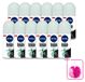 NIVEA MEN Black & White Invisible Active Deodorant Roller 50 ml - 12 stuks