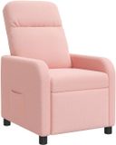 vidaXL - Recliner - Roze - Bouclé