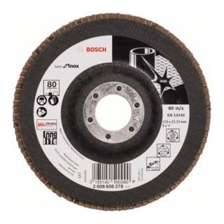 Bosch X581 Best for Inox recht 125 mm 80 - 10 stuks