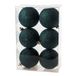 Petrol blauwe kunststof kerstballen 8 cm - Glitter - Onbreekbare plastic kerstballen - Kerstboomversiering petrol blauw