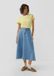 s.Oliver Blauwe Denim A-lijn Rok met Elastische Tailleband - Maat 48