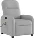 Fauteuil de massage réglable tissu nuage gris