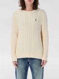 Polo Ralph Lauren Pull en maille torsadée à col rond - Beige
