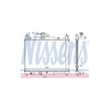 NISSENS Kühler, Motorkühlung 64789A | Compatibel met: TOYOTA YARIS