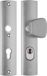 AXA 6665 Veiligheidsbeslag Curve Plus S-knop PC72 anti-kerntrek F1