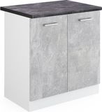 Vicco R-Line Wastafelkast – 80 cm, WB Antraciet Beton