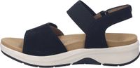 Josef Seibel Estelle 13 Platte sandalen Vrouwen Zwart Leer Maat 40