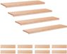 vidaXL Trapmatten 12 stuks Naturel 110 x 25 x 2 cm Massief beukenhout