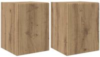 vidaXL TV Wandkast Artisanaal eiken Bewerkt hout