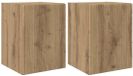 vidaXL TV Wandkast Artisanaal eiken Bewerkt hout