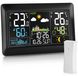Merkloos Weerstation draadloos met buitensensor - 7,5 inch VA-display - Kleurendisplay - Weersvoorspelling