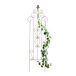 Relaxdays trellis metaal, antiek, HxB: 116x35 cm, plantensteun klimplanten, in grond plaatsen, plantenklimrek, bruin