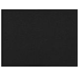 vidaXL Deurmat noir 60 x 80 x 1.2 cm tissu teddy