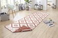 Northrugs Malibu Indoor/Outdoor Rug - Terracotta/Cream - 80x250cm