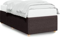 vidaXL Bedframe Stof Donkerbruin 90x200 cm