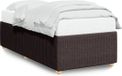 vidaXL Bedframe Stof Donkerbruin 90x200 cm