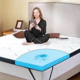 MKS. Premium Comfort Topper - Gel-Traagschuim Matrastopper - 7 cm - Wit - 160x200 cm