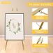 2pcs Ensemble De Porte - Logo De Mariage D'Or, 35.43 x 18.9 Pouces Portable Au Sol Stand, Présentoir D'Affichage D'Or, Porte - Logo Décoratif De Fête D'Anniversaire