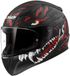 LS2 FF353 Rapid II Kaiju Mat Zwart Rood Wit Casque intégral - Casque