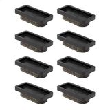 WAGNER QuickClick® Stoel-Viltglijders I set van 8 vervangingsglijders vervangbaar - wolvilt ULTRASOFT - 32 x 15 mm I voor onderstel 32 x 15 mm - Made in Germany - 15955100