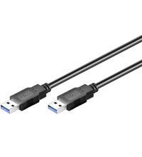 Wentronic USB 3.0 Kabel - USB A - USB A - 1m - Zwart