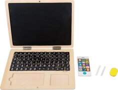 SF toys Holz-Laptop mit Magnet-Tafel