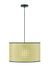 Fischer & Honsel Hanglamp Tyler 1x E27 max. 60,0 Watt, zwart, 60497, 50 x 50 x 140 cm (LxBxH)