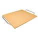 Ibili 784338 pizzasteen rechthoekig steen oranje 38 cm x 30 cm x 1 cm