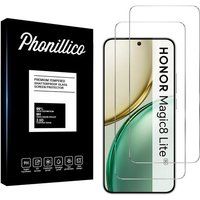 Phonillico® Verre Trempé pour Honor Magic 8 Lite 5G [Pack 2] Film Vitre Protection Ecran