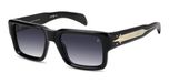David Beckham Db 7159/s Lunettes de soleil homme noir rectangulaires bleu 53mm