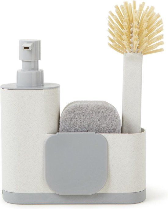 Vigar Afwasset 4-delig - Wit/Grijs - Kunststof