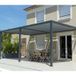 Filet d'ombrage perméable pour pergola 5x4 m avec œillets gris métal