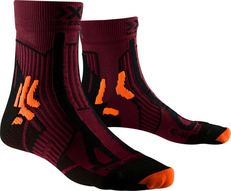 X-SOCKS Trail Run Energy Hardloopsokken Heren, sunset orange/opal black