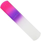 Pedicure Glasvijl, Dubbelzijdig, Magenta/Violet met Glitter, Lengte: 13,5 cm