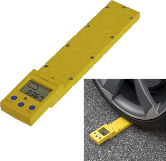 Reich Caravan Weight Control - Weegschaal - Gewichtsmeter - Camper - Geel - 1000kg per wiel