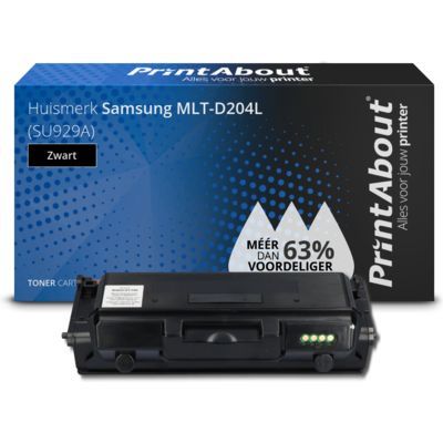 PrintAbout Huismerk MLT-D204L Toner Zwart Hoge capaciteit voor Samsung