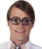 Merkloos Nerd Bril Multi colour Plastic Carnaval Themafeest Volwassenen