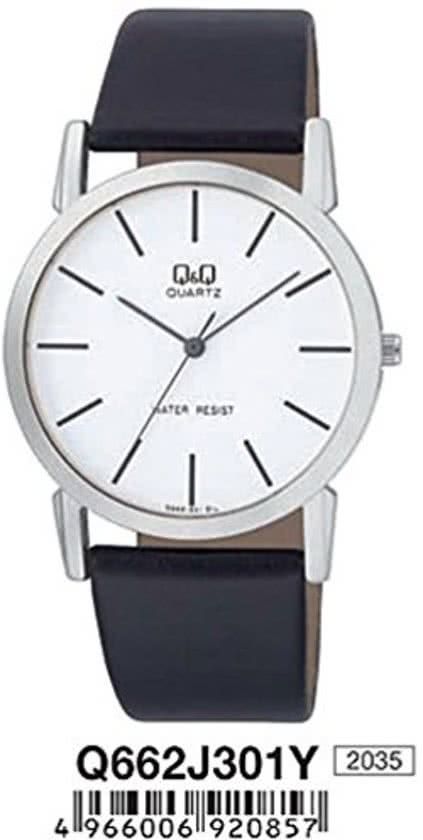 Q&Q by Citizen Q&Q prachtige horloge voor mannen met zwarte band- Q662J301Y