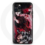 Maniacase Hoesje voor iPhone 11 Pro Max Demon Slayer Tanjiro Nezuko Attaque Combat