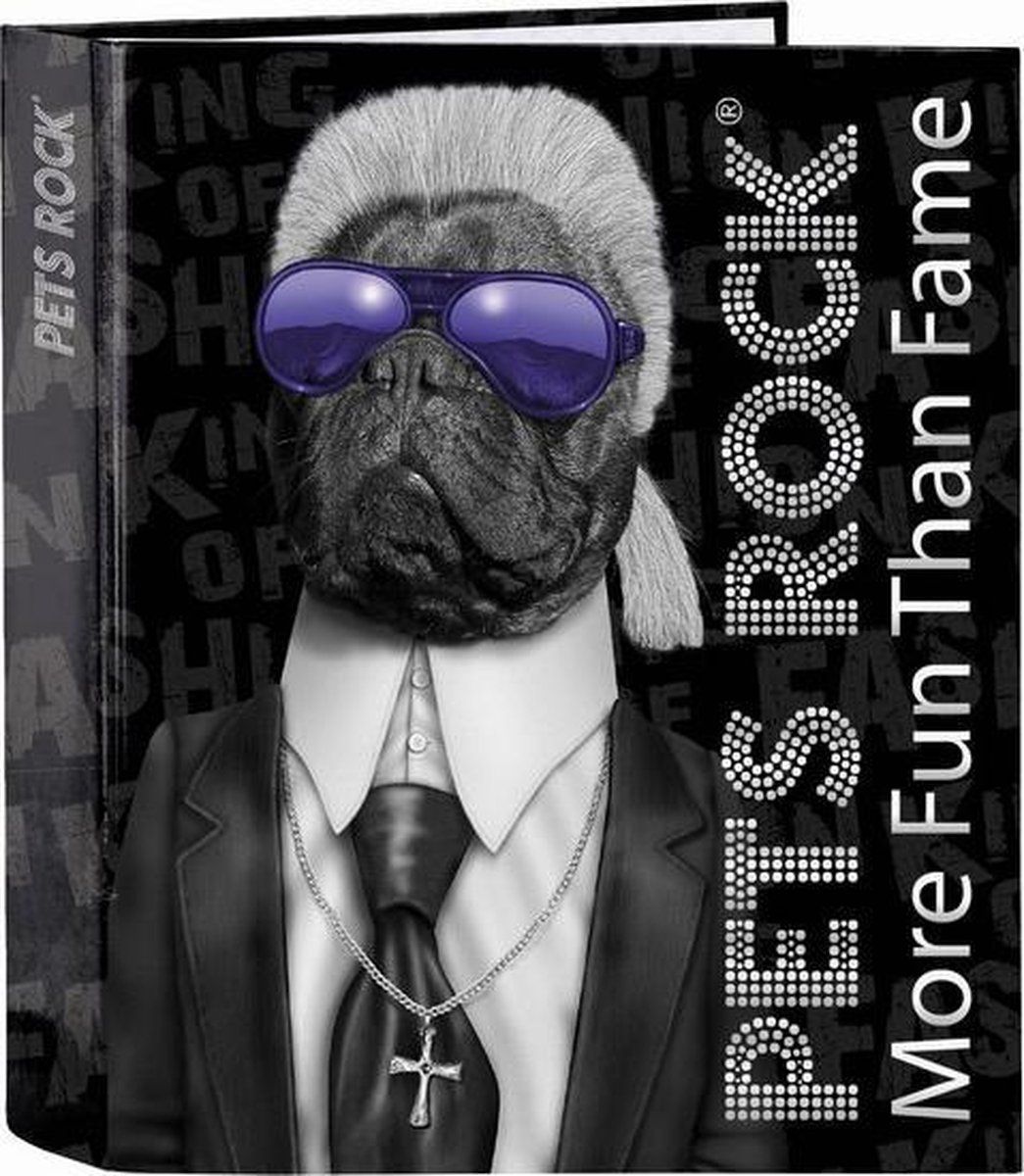 Pets Rock Fashion Official Folder With 4 Rings, 270 X 60 X 330 Mm