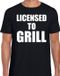 Bellatio Decorations Shoppartners Bv Licensed to grill bbq / barbecue t-shirt zwart - cadeau shirt voor heren - verjaardag / vaderdag kado XXL