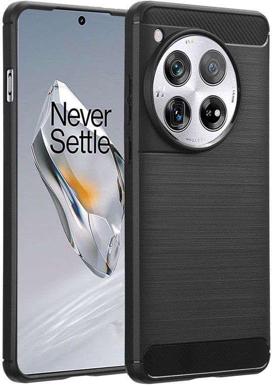 imoshion Brushed Backcover Zwart voor OnePlus 12