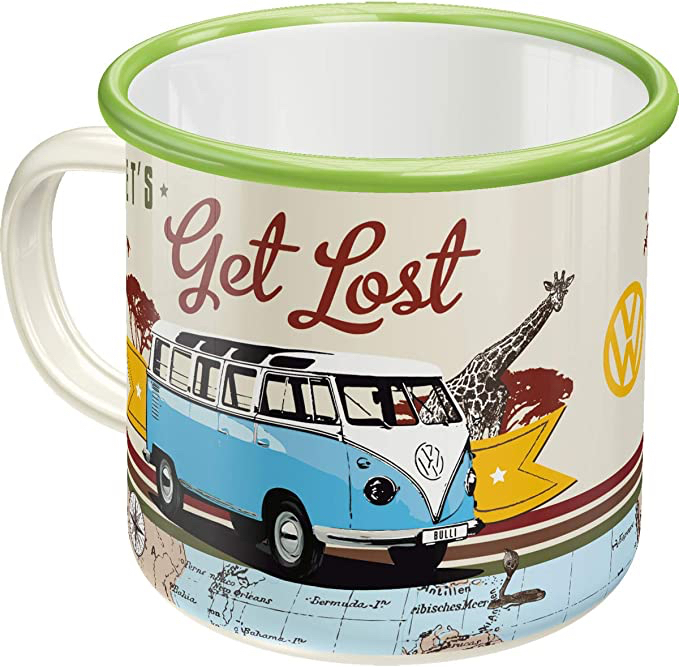 Nostalgic Art Merchandising Emaille Becher VW Bulli Lost