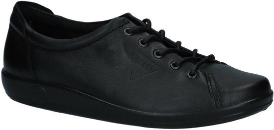 ECCO Soft 2.0 Sneaker laag gekleed - Dames - Maat 39 - Zwart (56723)