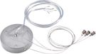 SLV ABHÄNGESET pour MEDO suspension ronde, rond, argenté, 5 fils