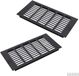 Dailygoods - Grille de ventilation en aluminium 300 x 150 mm - Noir Carré