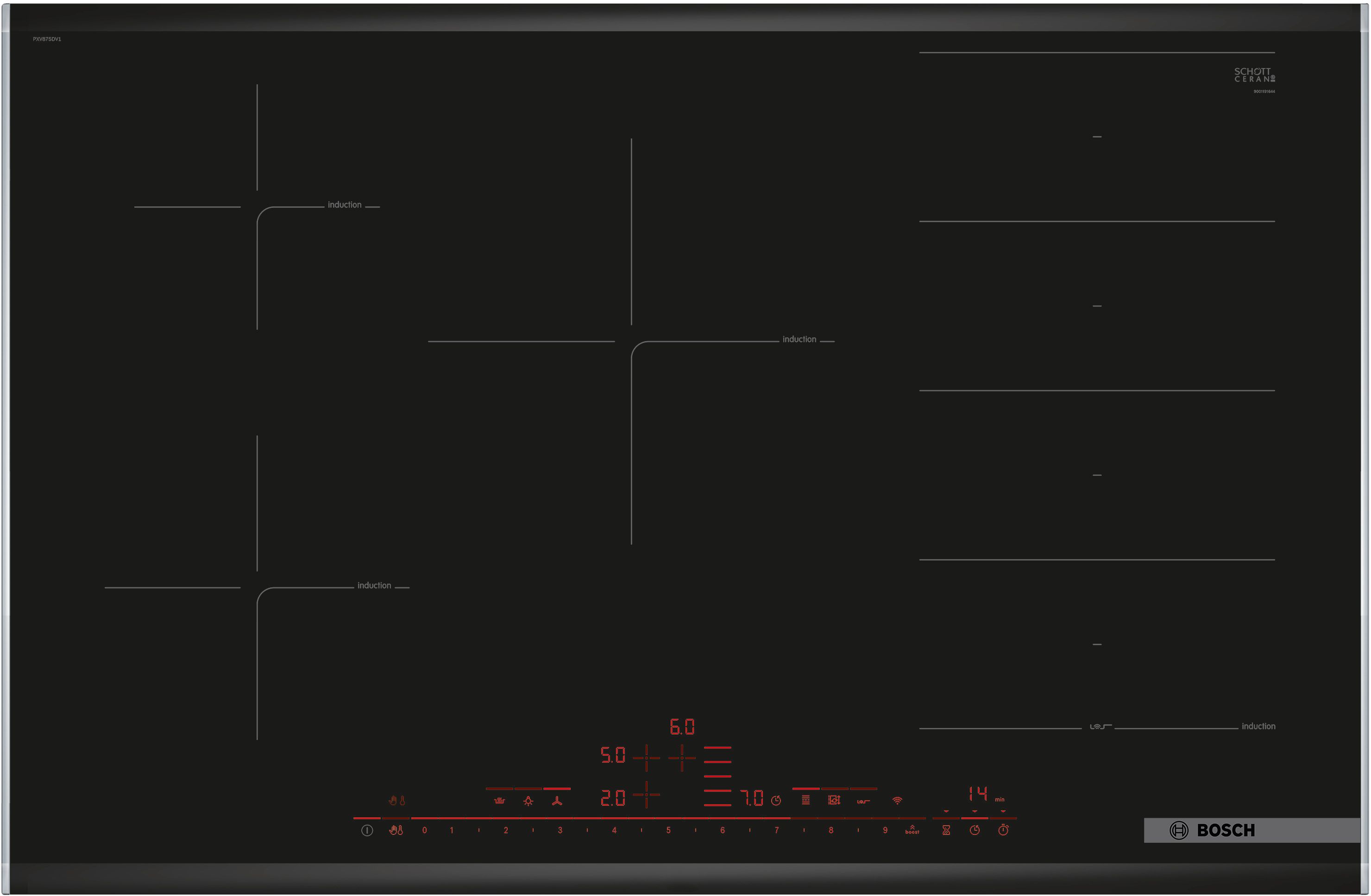 Bosch Serie 8 PXV875DV1E - Inductiekookplaat - Zwart
