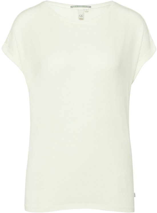 Q/S designed by - T-shirt - Maat L - Vrouwen - Zwart - Lyocell